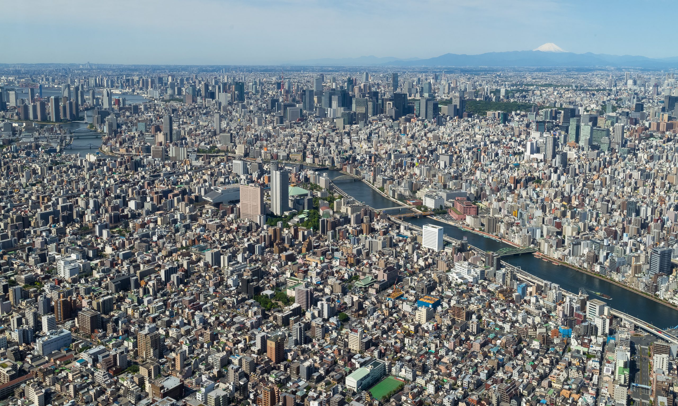 tokyo from the top of skytree